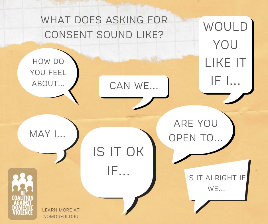 ricadv's tweet photo. Consent is an important part of healthy relationships, so in honor of Teen Dating Violence Awareness and Prevention Month, we're sharing ways to ask for consent.
#TDVAM20 #consent #consentissimple https://t.co/BvinCFrgTs