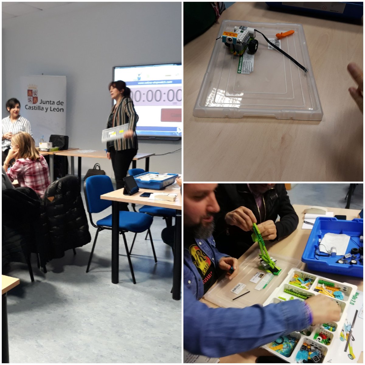 Mariajomarcos's tweet photo. Seguimos disfrutando y #aprendiendo con #legowedo2.0, #robotica, #scratch #docrobot , #mind . El martes 17 de febrero seguirán @smmartin1981 , @madopique y @Mariajomarcos en el @cfiesalamanca . https://t.co/legQ5Xb40F