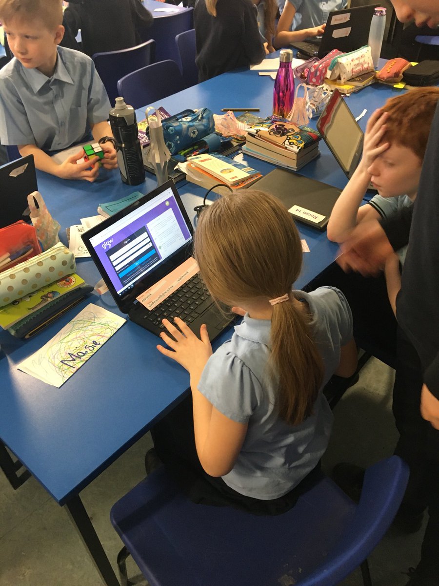 spsmrsrutter's tweet photo. Well done to our P6 and 7 digital leaders for showing P5 @MissScottP5B how to access glow and send emails to each other last week @SimpsonPrimary https://t.co/sWEQiYYH1S
