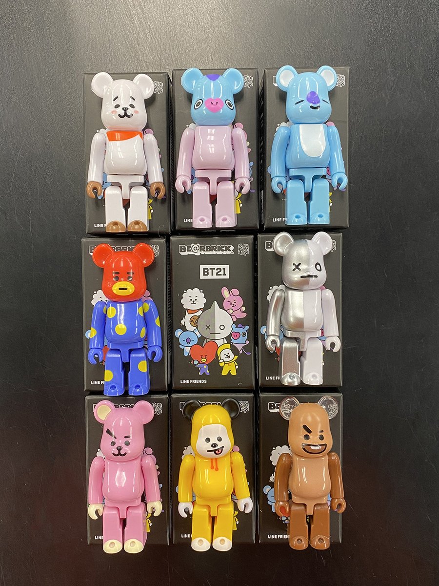 ラップモン BT21 ベアブリックBE@RBRICK キャラコンプリート 8体 YWzS8