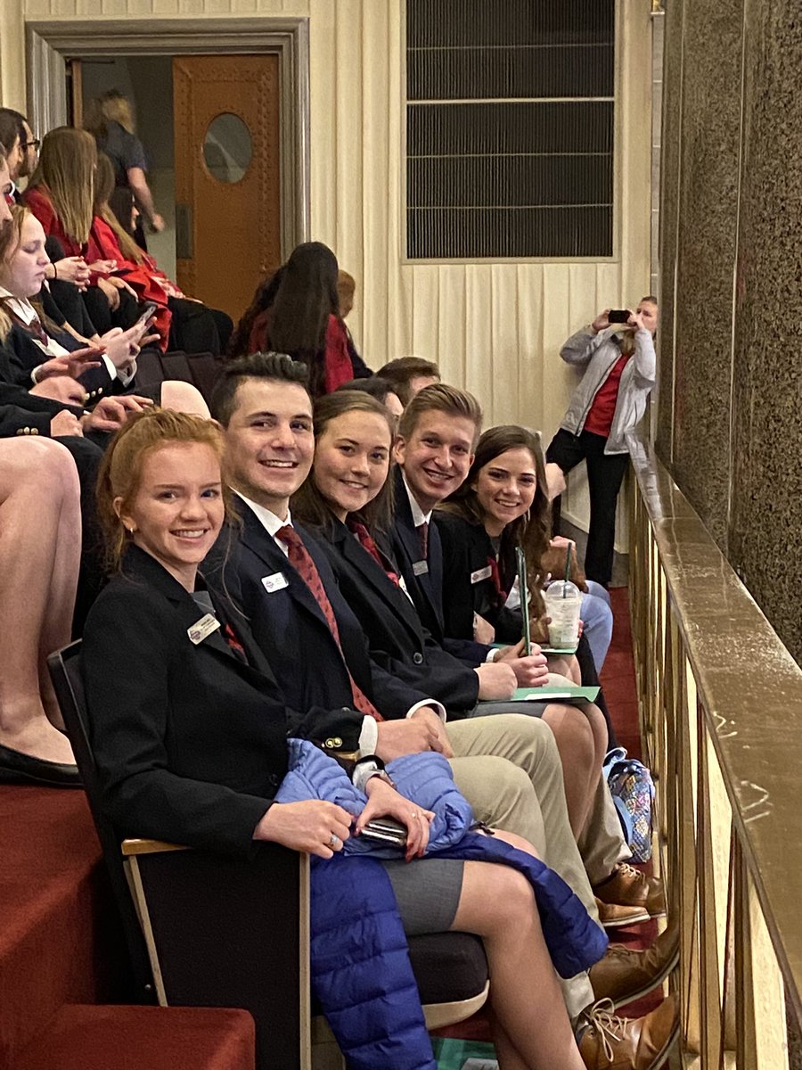MaryLiz111's tweet photo. Gracie Hime’s state FBLA leadership team participated in Legislative  Day at our state Capitol. What an impressive group of young people! https://t.co/jOqouFEIpn