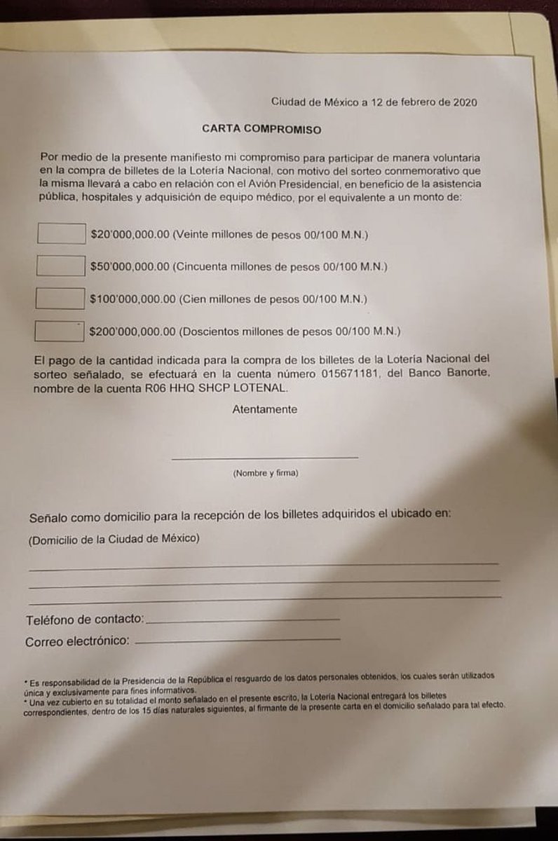 Por medio de la presente manifiesto mi compromiso para ayudar a la 4T a manejar recursos como le dé la gana y a cambio espero recibir muchos contratos por adjudicación directa, ganar licitaciones amañadas, evitar que me cobren más impuestos y seguir siendo cuate del presidente 👇