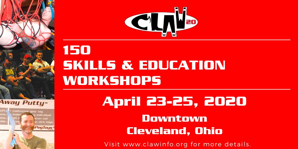 clawcorp's tweet photo. CLAW is pleased announce that we have over 150 Skills and Educational Workshops to offer our attendees this year at CLAW 20. Check out our website for a full list of the courses and descriptions at https://t.co/vBuUKJj8EQ. #CLAW20 https://t.co/7Dp5980fi7