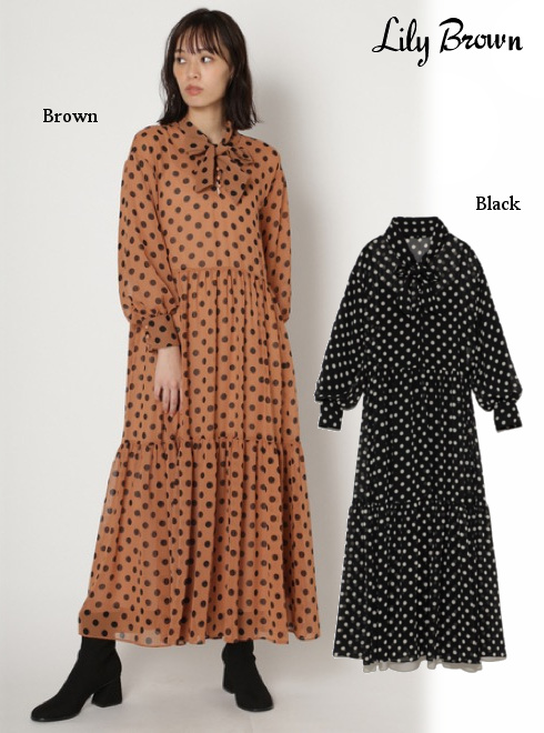 Hearty Select Lily Brown リリーブラウン 春予約 今なら8 Off ポイント15倍還元 さらに3000ptまで利用可 ボウタイボリュームワンピース 14 960円 T Co Lb3qdgli0w 軽やかで柔らかな雰囲気のボリュームワンピース Lily Brown春コレクション