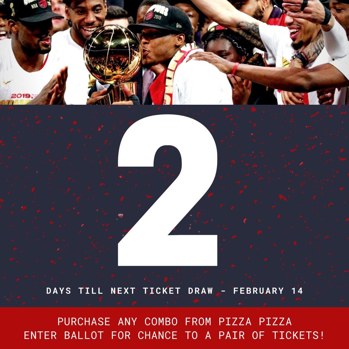 TWO more days till we announce the 2nd winner.
Don’t miss it out and meet us this Friday  🗓at North Residence 🕰 1 pm
.
 #raptors #raptorsfan #promo