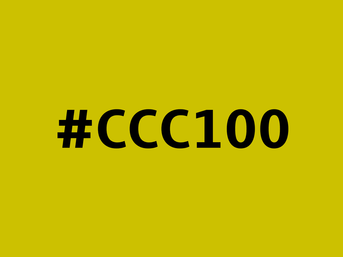 ConvertingColor's tweet image. #CCC100, this #hex #color can be described as middle washed yellow. A complement of this color would be #000BCC. convertingcolors.com/hex-color-CCC1…
