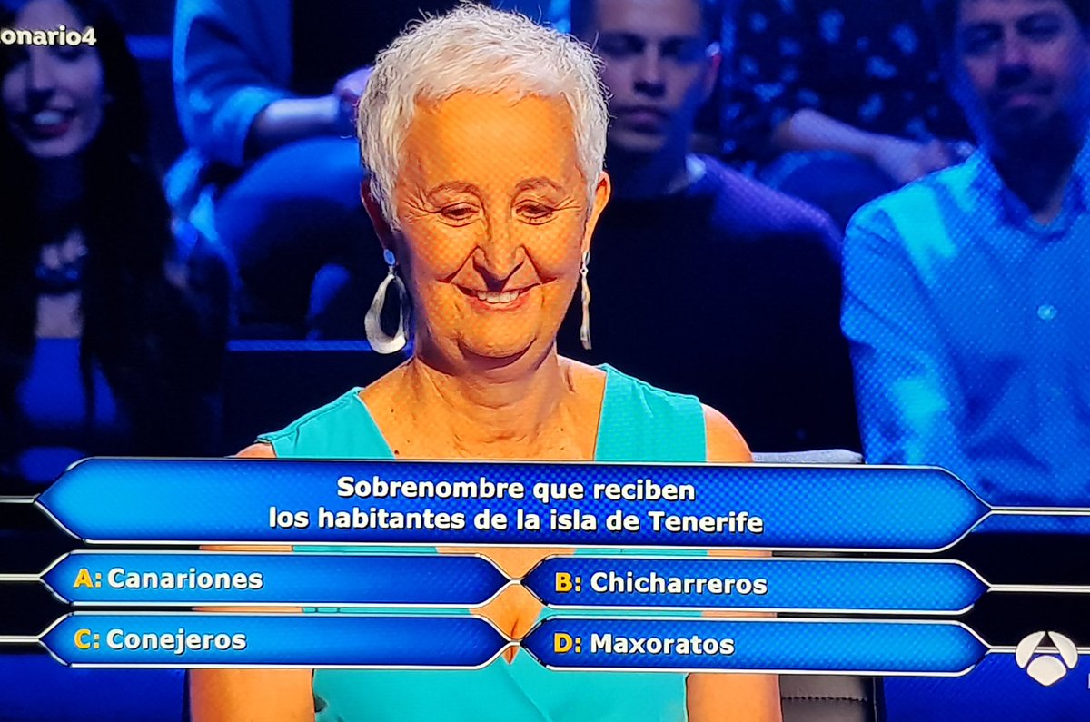 veroramosmkt's tweet photo. #millonario4 A la pregunta "Sobrenombre q reciben los habitantes de Tenerife..."
....Chicharreros.....pues no🙅‍♀️no somos chicharreros todos los q vivimos en #tenerife ,solo los nacidos en Santa Cruz....en general somos Tinerfeños!! Ver fotos👇 https://t.co/wXchFr07BQ
