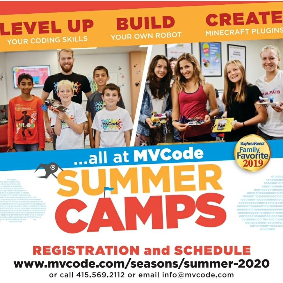 mvcode's tweet image. ☀️Summer camp registration is now open! Find the right camp for your family.☀️
Register at: 🔗 mvcode.com/seasons/summer…
#summercamp #bayarea #familyfun #technologycamp #weteachkidstocode #mvcode