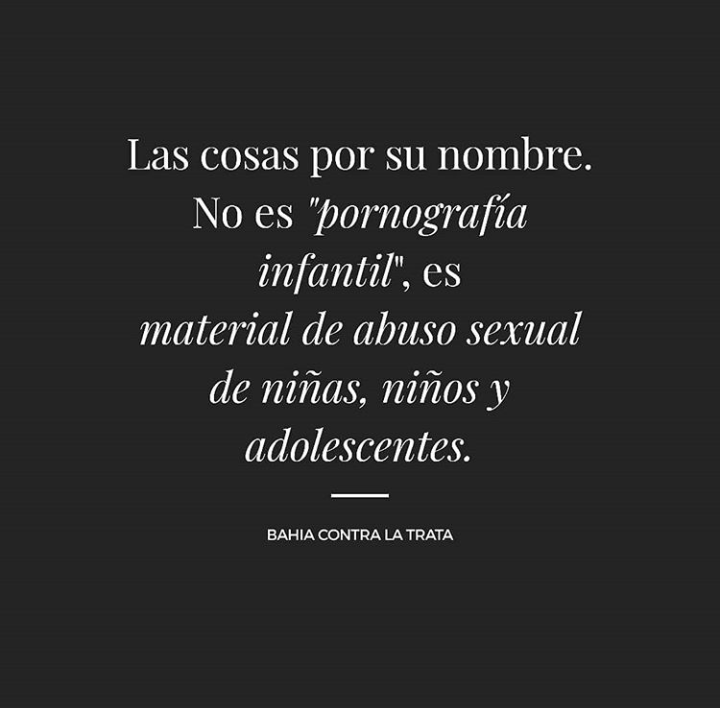 No es "pornografía infantil".
