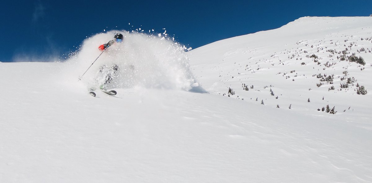 Occasionally at #MyTyax, it’s hard to see where you’re going... Fortunately, it’s because of the face shots. #Heliskiing
