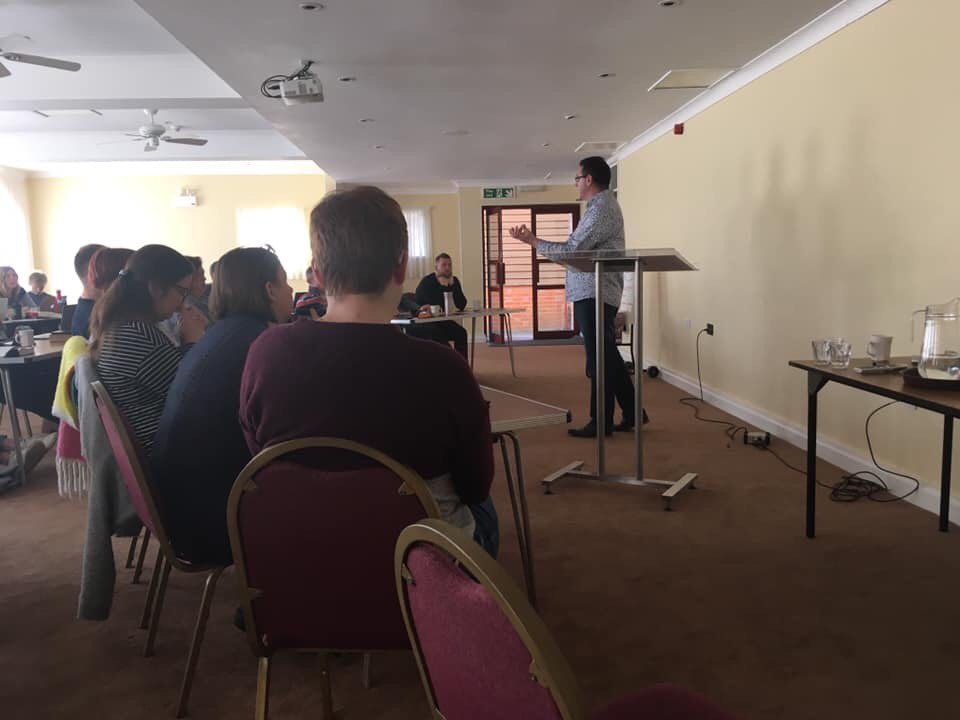 _andyglover's tweet photo. Really encouraging day in South Wales at #HebronHall for the @BristolBaptist retreat. Sharing and teaching alongside @PeteEveritt and @TheGoodlifeAmy about the ministry of the Holy Spirit and the place of @_freshstreams network within @baptistuniongb #ComeHolySpirit https://t.co/j0WV2mVL0o