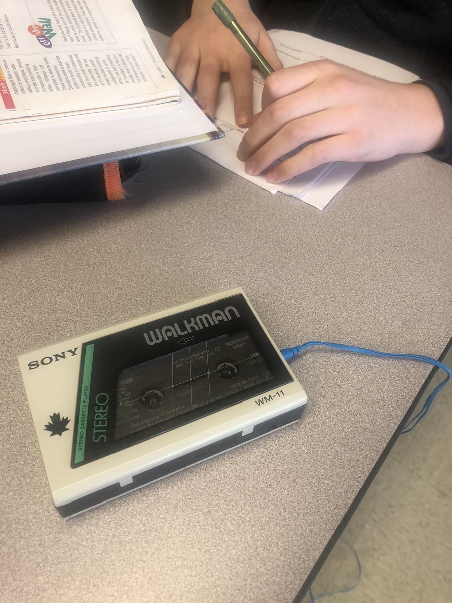 rlhowes's tweet photo. Parkside students are doing the #disconnectchallenge this week. A student brought this to school wondering if this counts as technology! @ParksidePRSD8 https://t.co/kv9JnblHn7