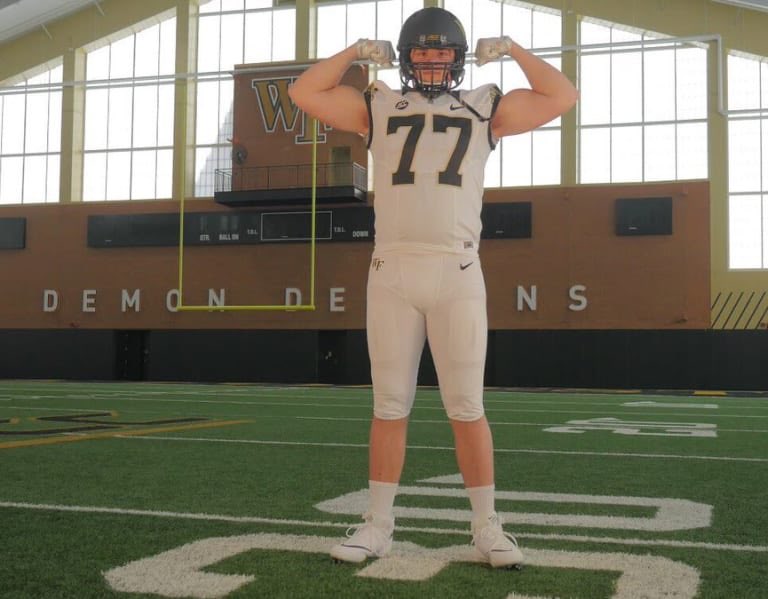 WakeFB's tweet photo. Wishing mid-year enrollee, George Sell, a happy birthday 🎈🎉 

#GoDeacs | #BeefBoys https://t.co/QWvZdDHc9Y