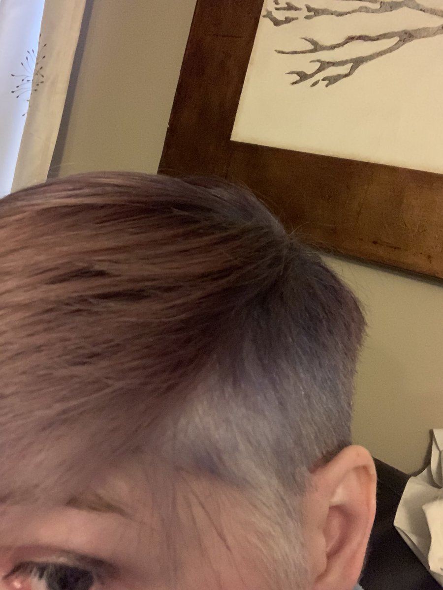 When you get your hair cut and have to immediately color it because #grey 😳🤣 also it’s all multi-colored 🌈#rootsareshowing #greyhairs #bluehair #purplehair #pinkhair #multicoloredhair