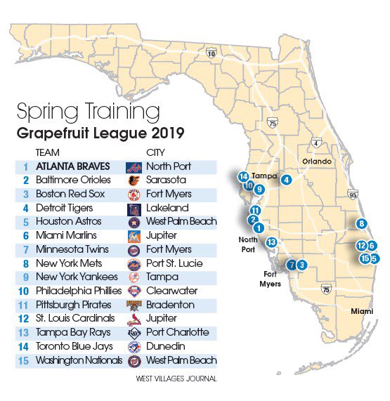 MLB spring training road trip Ryan Fagan hits up all 15 Florida teams in  eight packed days  Sporting News