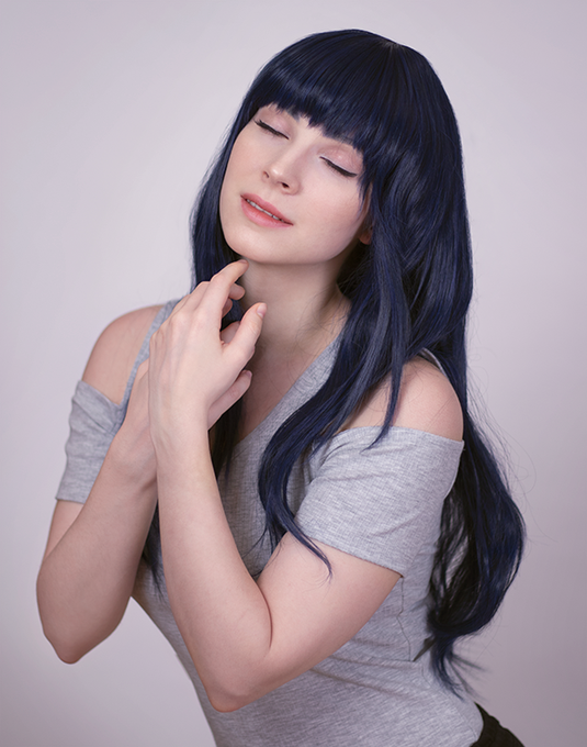 Surprise!! I'm working on a Hinata cosplay! Meanwhile I created a quick makeup test to see how will I
