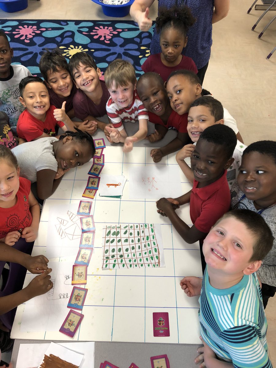 ToddLaVogue's tweet photo. Tinker Lab: first grade coded paths to get their animals through the rain forest safely! Agency, social scaffolding and content knowledge among skills on display!
#MakerEd #beyondrubrics https://t.co/VTpQh8QTzc
