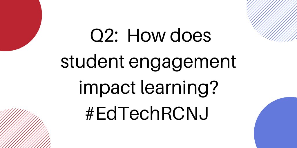 clionbailey's tweet image. Q2:  How does student engagement impact learning?
 #EdTechRCNJ