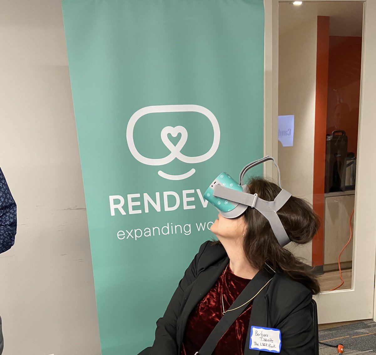 Having fun going from <a href="/ARinACTION/">AR in ACTION</a> to <a href="/MassInno/">Innovation Nights</a> learning about how VR is being used for our senior community. I swam with the dolphins!! <a href="/RendeverHealth/">Rendever</a> #min131 #WednesdayMood