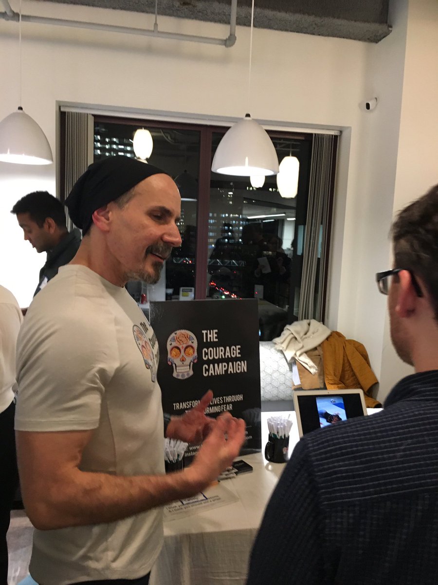 Focusing on transforming fear through movement &amp; prompted intention setting @ashleymitchfit #TheCourageCampaign tonight <a href="/theRealJobcase/">Jobcase</a> #MIN131 <a href="/BobbieC/">Bobbie Carlton</a>