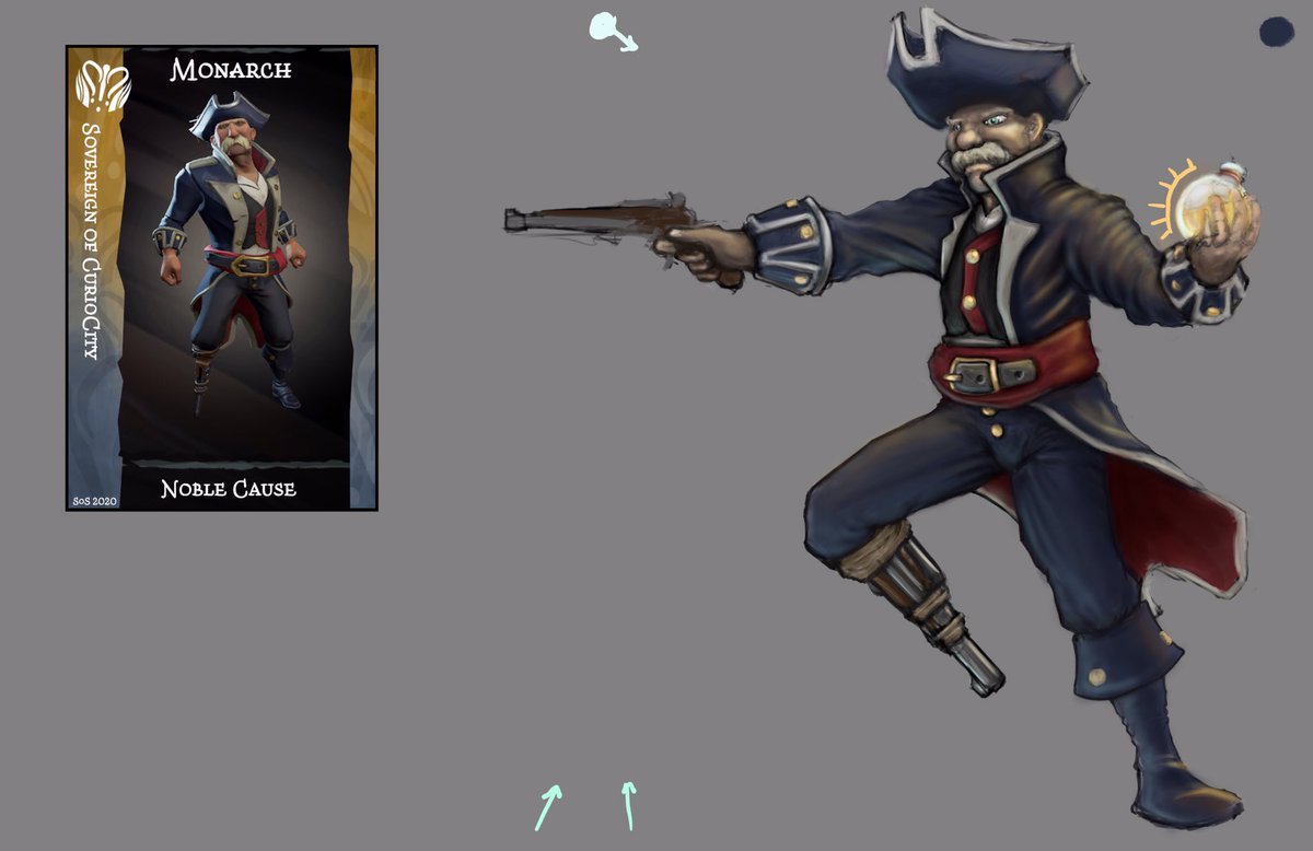 MonarchCreates's tweet photo. Continuing work in progress from my #mixercreative stream! I am super excited to be back to art streams! More to come!
#watchmixer #BeMorePirate #SeaOfThieves #characterart #fanart https://t.co/Z1T7sMB29J