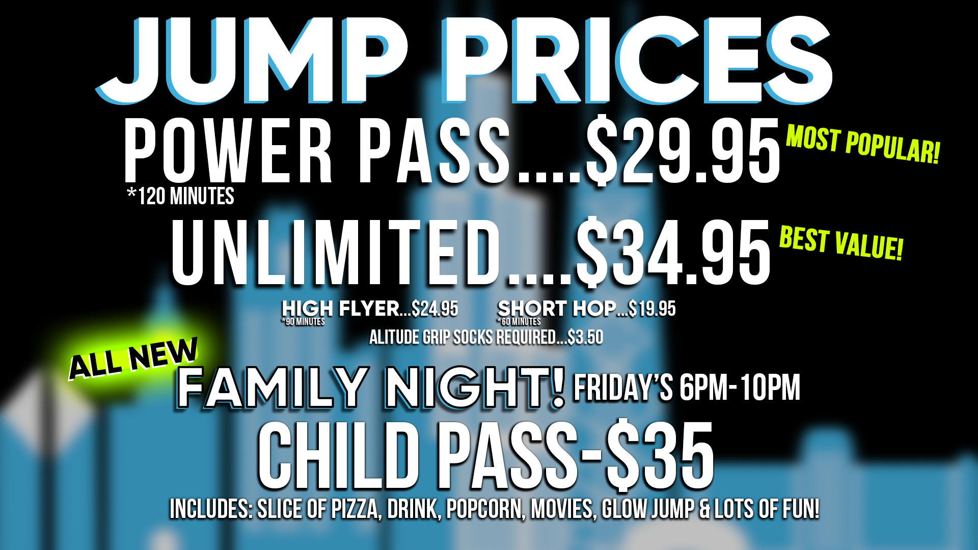 Altitude top trampoline prices
