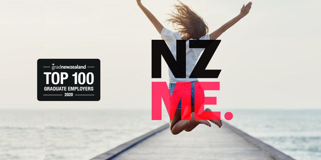We’re thrilled to be voted as one of NZ’s Top 100 Graduate Employers! 🎉🏆 Special thanks to the students who voted for us &amp; to @gradnewzealand for conducting the survey. We’d love to hear from grads who are keen to pursue careers in media. Get in touch! #nzmecareers #nzmerocks