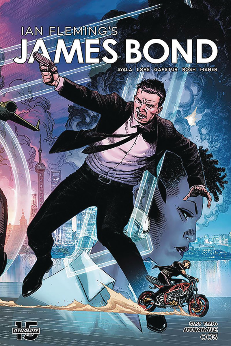 pull_list's tweet photo. Today at your local comic shop! #NCBD #JamesBond #DynamiteComics #VitaAyala #DannyLore #EricaDUrso #JimCheung #InComicShopsNow
JAMES BOND #3 (Dynamite Comics)
(W) Vita Ayala, Danny Lore (A) Erica D'Urso (CA) Jim Cheung
In Shops: Feb 12, 2020
SRP: $3.99 https://t.co/oCJlY4KF7H
