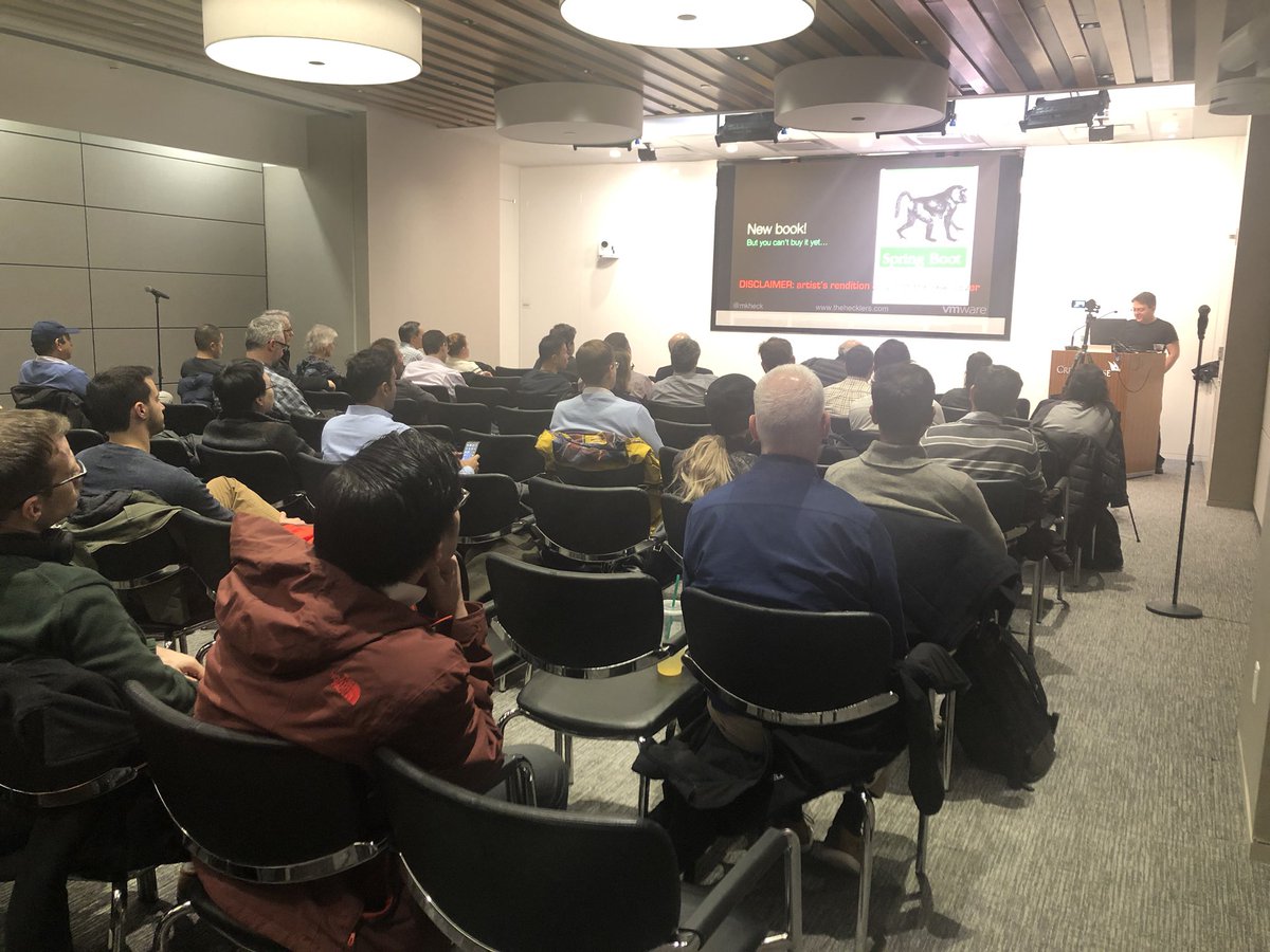 rodrigograciano's tweet image. We have THE @mkheck live at @nyjavasig presenting Game Of Streams. #spring #springCloud #rabbitmq #kafka