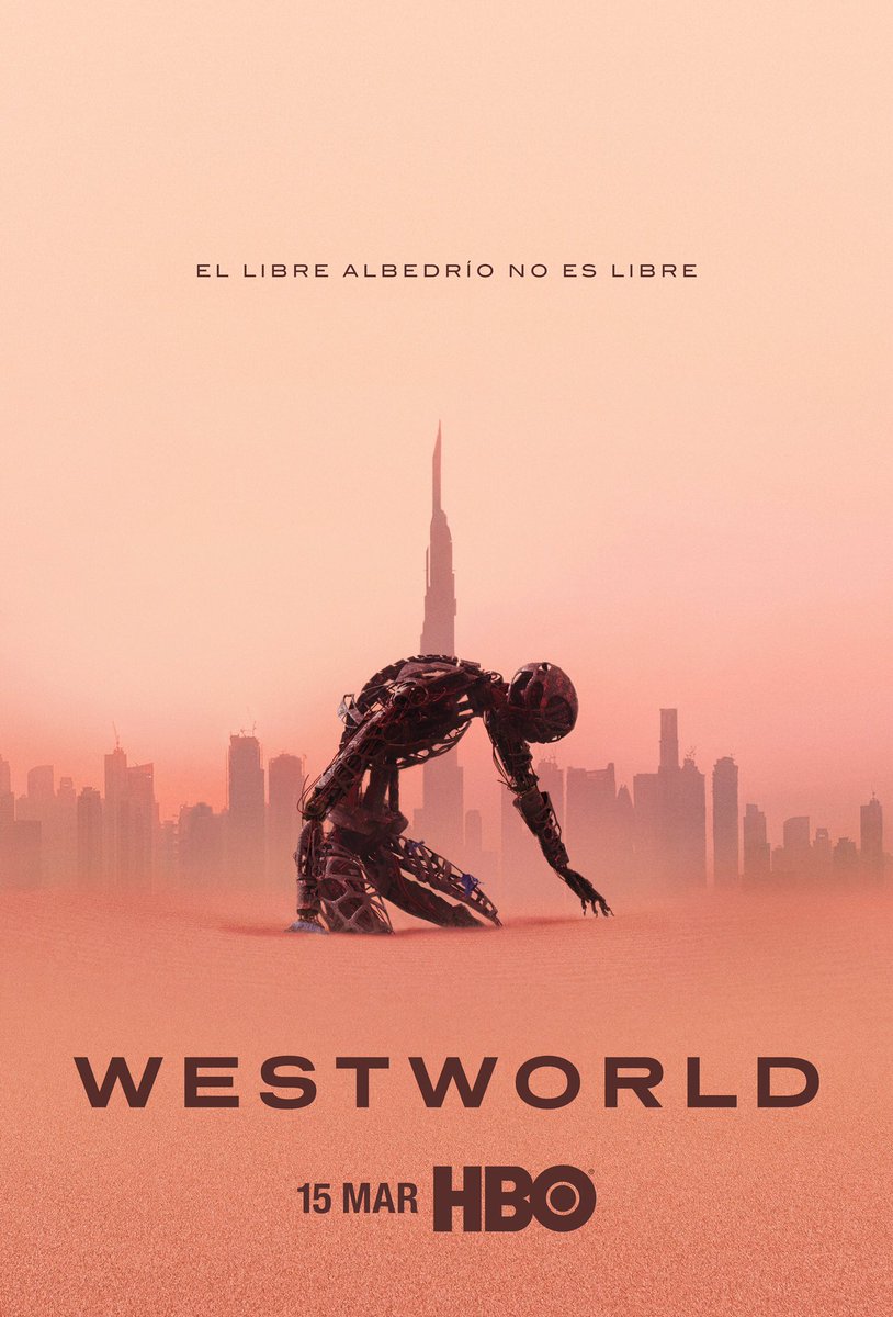 Cineinformacion's tweet photo. Póster de la 3a temporada de #WESTWORLD que regresa el domingo 15 de marzo por #HBO y #HBOGO Creada para televisión por #JonathanNolan y #LisaJoy, quienes son los productores ejecutivos junto a #JJAbrams #AthenaWickham #RichardJLewis #BenStephenson y #DenisehboThé @HBOLAT https://t.co/sbyAEocIZl