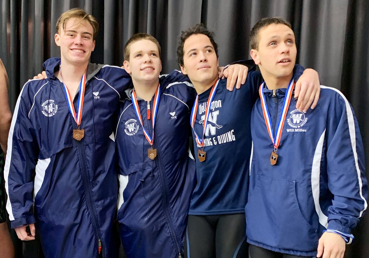 GoJagAthletics's tweet photo. 400 free relay of Rennick, Thomas, Lott, and Miller take 7th overall and set a new school record!!! 💥 https://t.co/KnbFxhoaYV