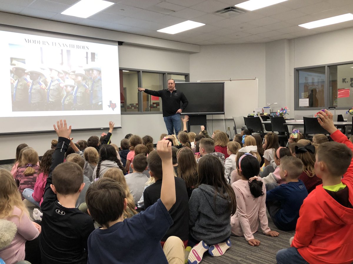 2nd Graders so enjoyed having <a href="/justinaholland/">Justin Holland</a> here to share about our Texas government. Thank you for your time and inspiring the next generation of legislators! #weareaphe