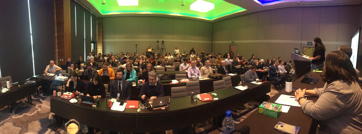 chmcguire's tweet image. View from the podium of ~130 #EM4Fish experts