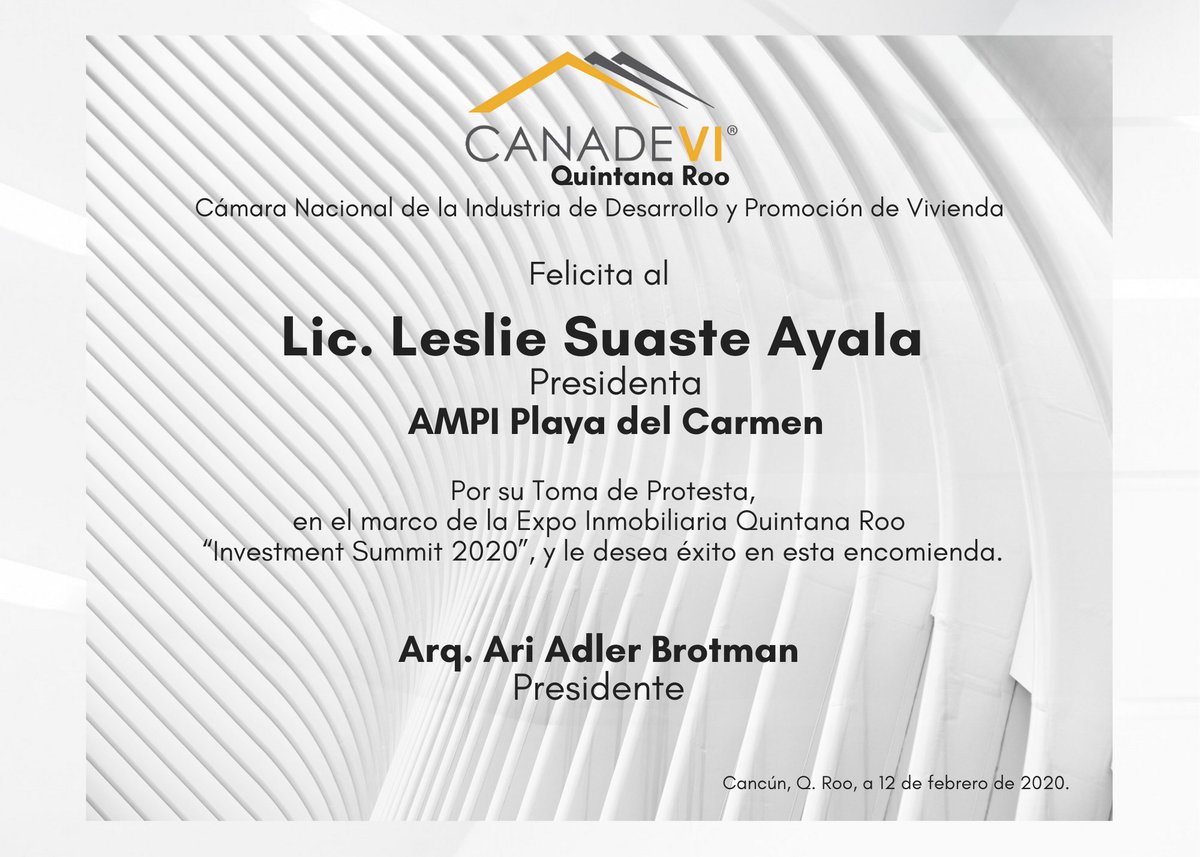 CANADEVI Quintana Roo Oficial tweet media