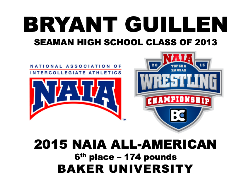 SeamanWrestling's tweet photo. 2019-20 marks the 59th season of Seaman Wrestling. To celebrate the past, we will be bringing you “Throwback Thursday” each week throughout the season… This week, 2013 grad Bryant Guillen. The only alum to earn AA honors at a four-year college. @BakerAthletics #ComPeteLikePete https://t.co/MnZ5NGQXgP