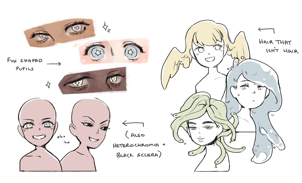 some of my favourite character design tropes :^) 