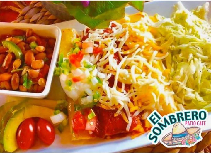 ESPC_LLC's tweet image. THURSDAY SPECIAL try our RAINBOW ENCHILADAS‼️ Only $7.95 ❤️ 
One Green with Chicken One Red with Ground Beef One with Cheese topped with Sour Cream‼️ Served with Spicy Beans, Coleslaw and Avocado Slices🥑🌶#ElSombrero #TheHat #ESPC