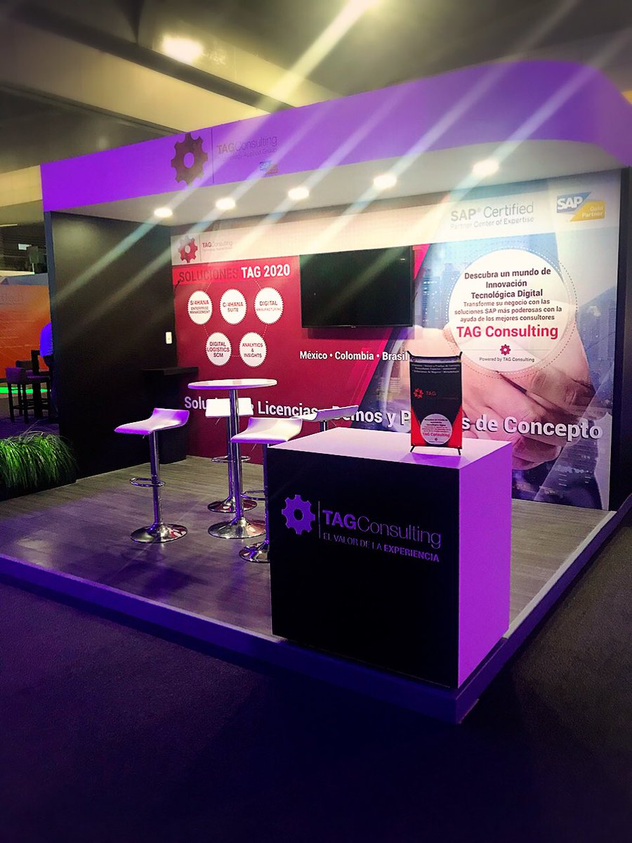 TAGconsulting_'s tweet photo. Estamos listos para el #SAPNOW2020 visítenos en nuestro stand S06 #TAGCONSULTING presentando las últimas innovaciones en #S4HANA #C4HANA #DIGITALMANUFACTURING #ANALYTICS&INSIGHTS #DIGITALLOGISTICS https://t.co/lAbJpiJfyL