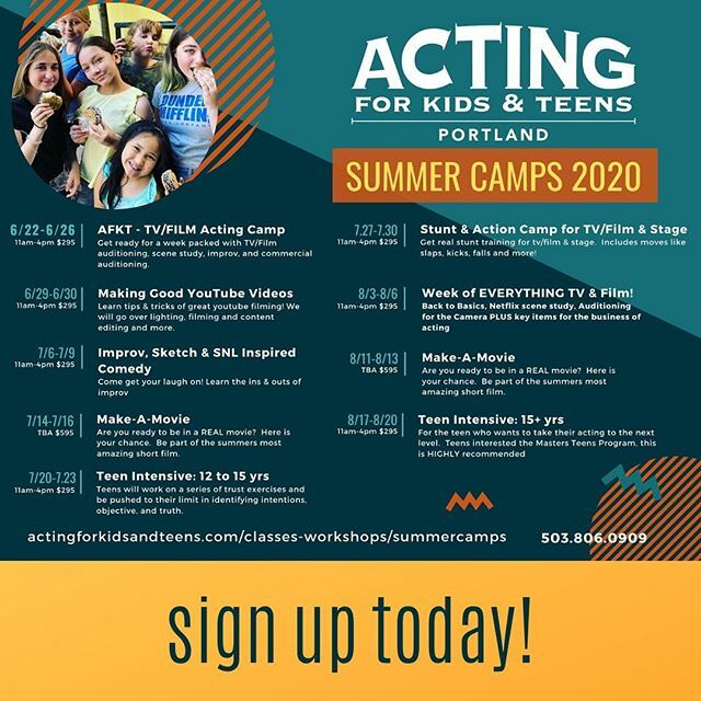 thestudionw's tweet photo. We’ve got SUMMER on our minds! Did you know that we have our summertime classes posted online? It’s never too early to plan your vacations AND your acting classes 🎥✨ Check our our website for more information! #actingforkidsandteens
.
.
.
#thestudion… https://t.co/FXkkzg2Yoz https://t.co/byAftkk3n2
