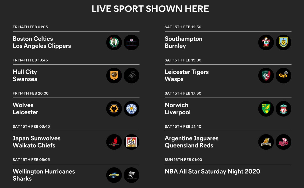 Sports for 14th-16th available on the big screens around Grosvenor Casino Stockton.  We have all the major sporting channels so if you'd like to watch something we can show it for you!
matchpint.co.uk/view-grosvenor…