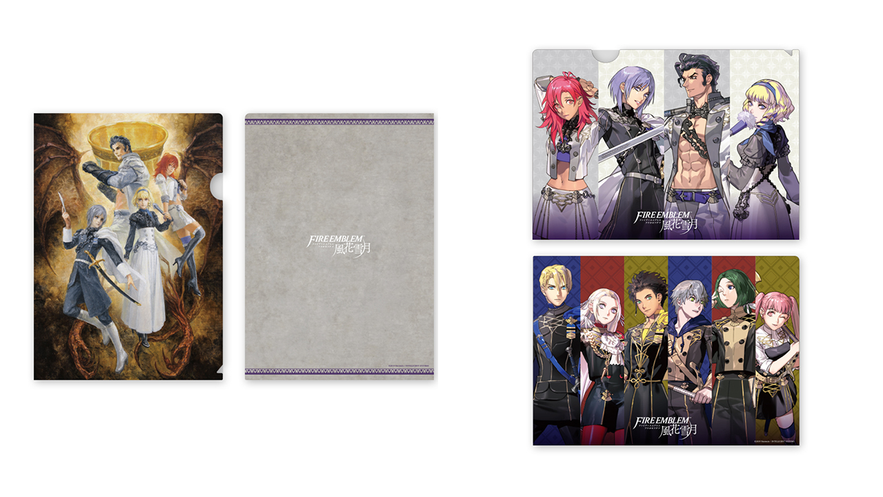 ファイアーエムブレム 総合 配信開始記念にもうひとつ 煤闇の章 をイメージしたa4クリアファイルがマイニンテンドーのギフトに追加されました 末弥純さんの絵画をあしらったものと 登場する生徒たちが描かれたものの2種セットです こちらもお