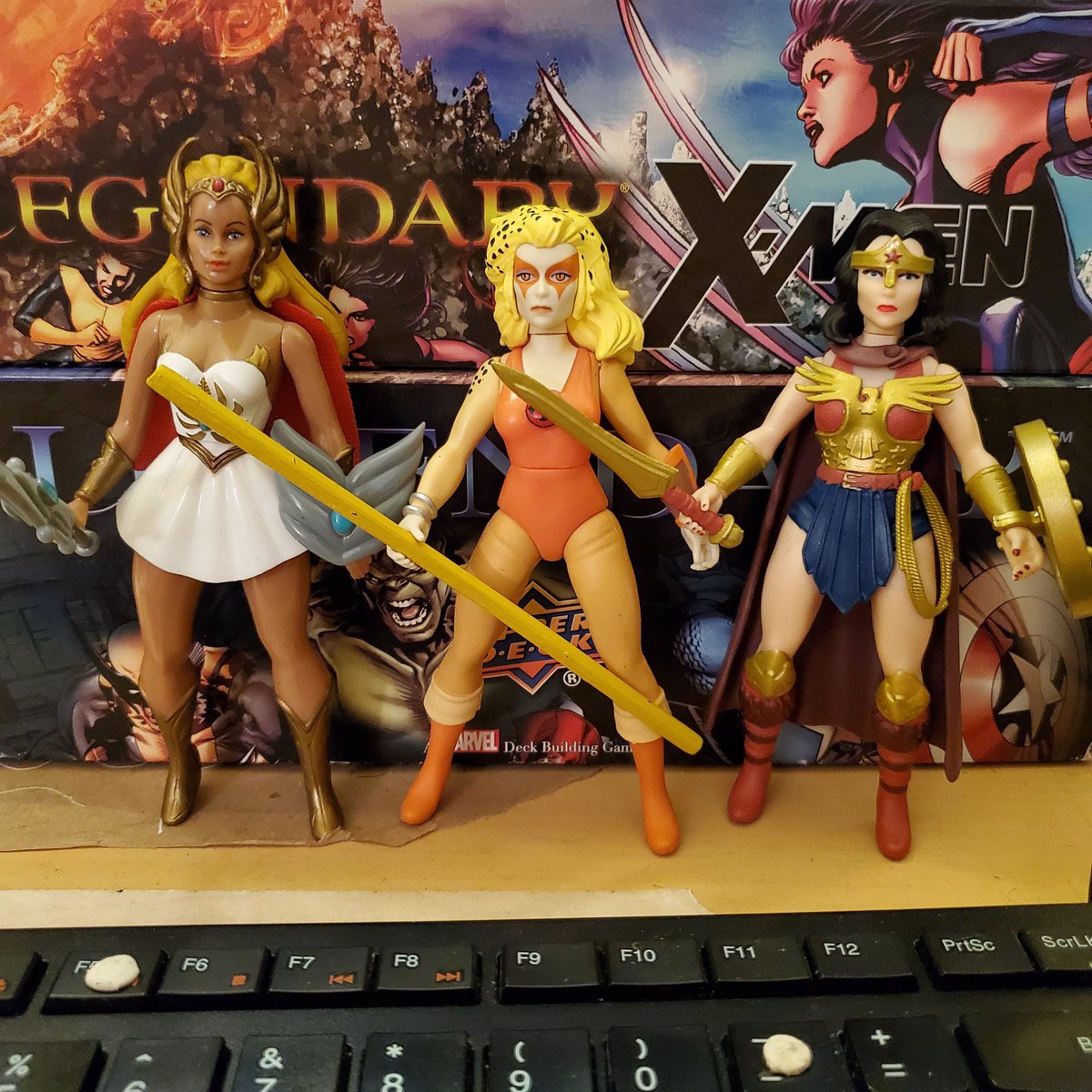 rickeydoesit's tweet photo. Just added the #super7 She-Ra to my 5.5 collection and I LOVE having these three queens watching over me as I write!
#fivepointfive #shere #cheetara #wonderwoman #primalage #thundercats #savageworld https://t.co/WDLE8IleQe