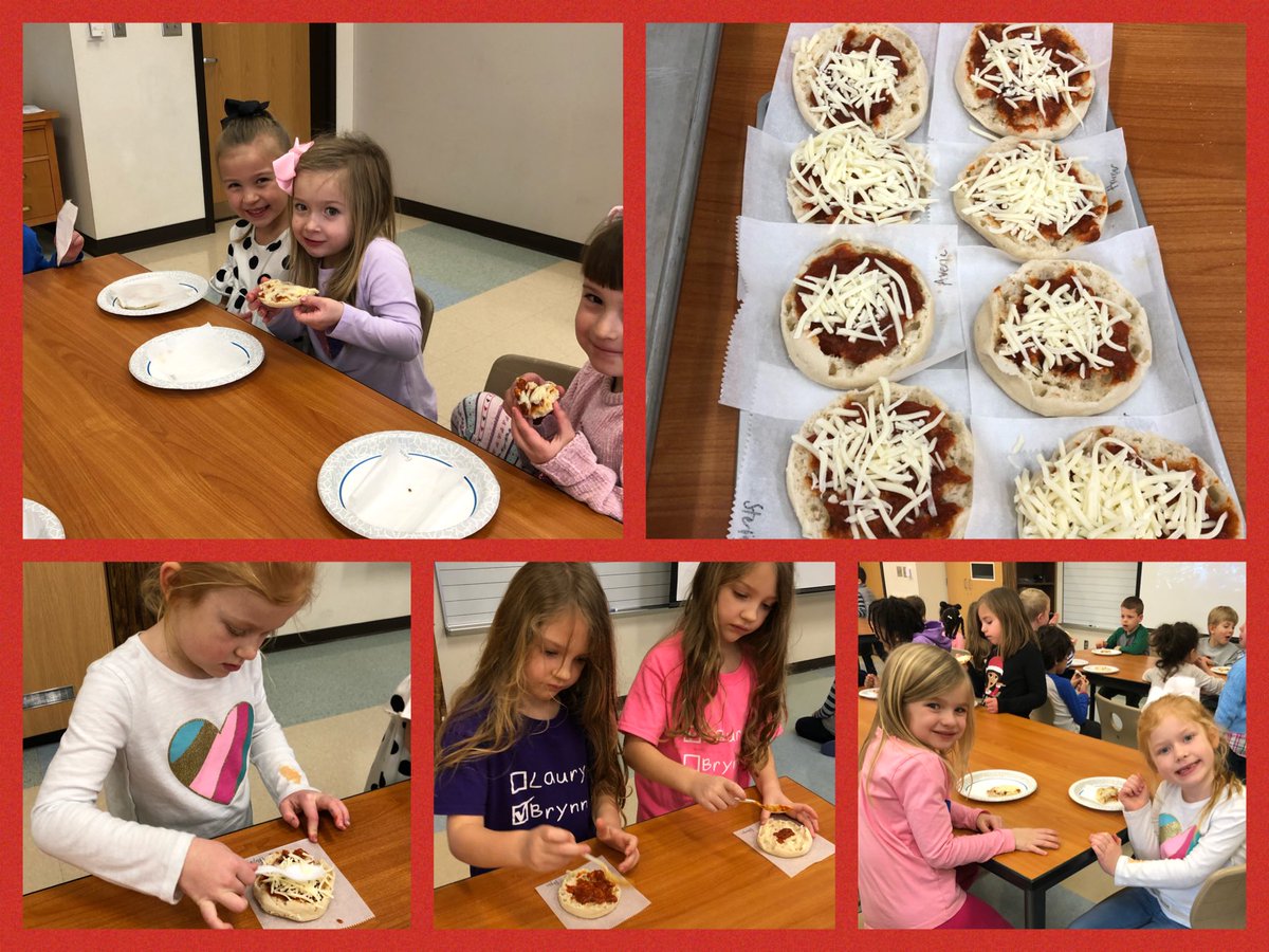 Hamilton2TCE's tweet image. Working on our “HOW TO” books in writing workshop, so today we decided to learn how to make mini pizzas!! After reading our mentor text we discussed what we would need to do first, next, last etc...and of course they loved baking AND eating all while learning!!!🍕#tcekindergarten