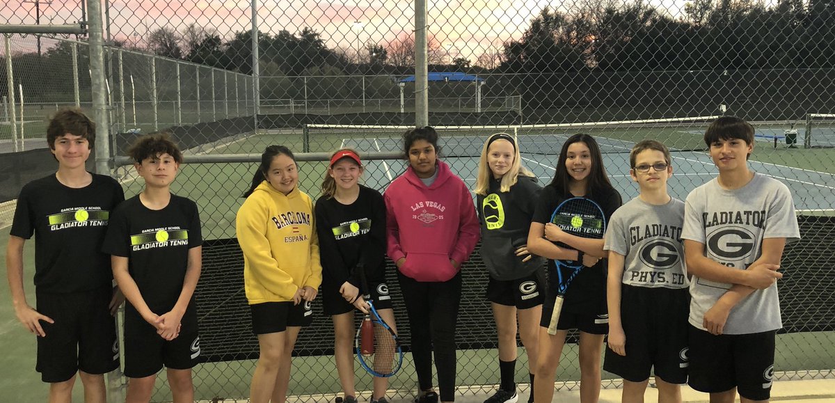 Congratulations Garcia Gladiator Tennis Team. North Zone Champions!