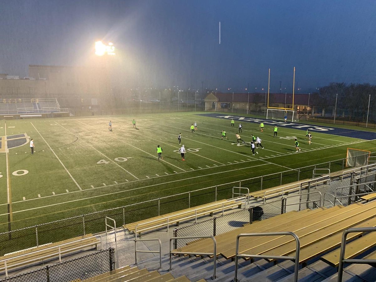 The boys are at it.. rain or shine.