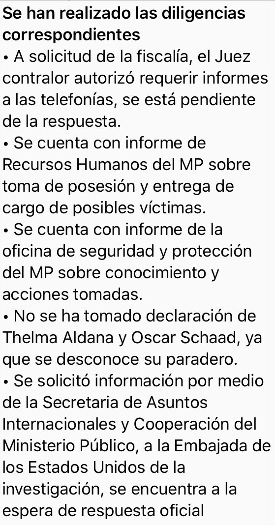 JodyReporta's tweet photo. En octubre se hizo público que #MarioEstrada conspiró para asesinar a Thelma Aldana, a Óscar Schaad y al fiscal Juan Francisco Sandoval. En 4 meses el @MPguatemala no ha avanzado casi nada en la investigación de estos planes. 

Estas son las diligencias que la Fiscalía reporta: https://t.co/1co4Oc3Ayy