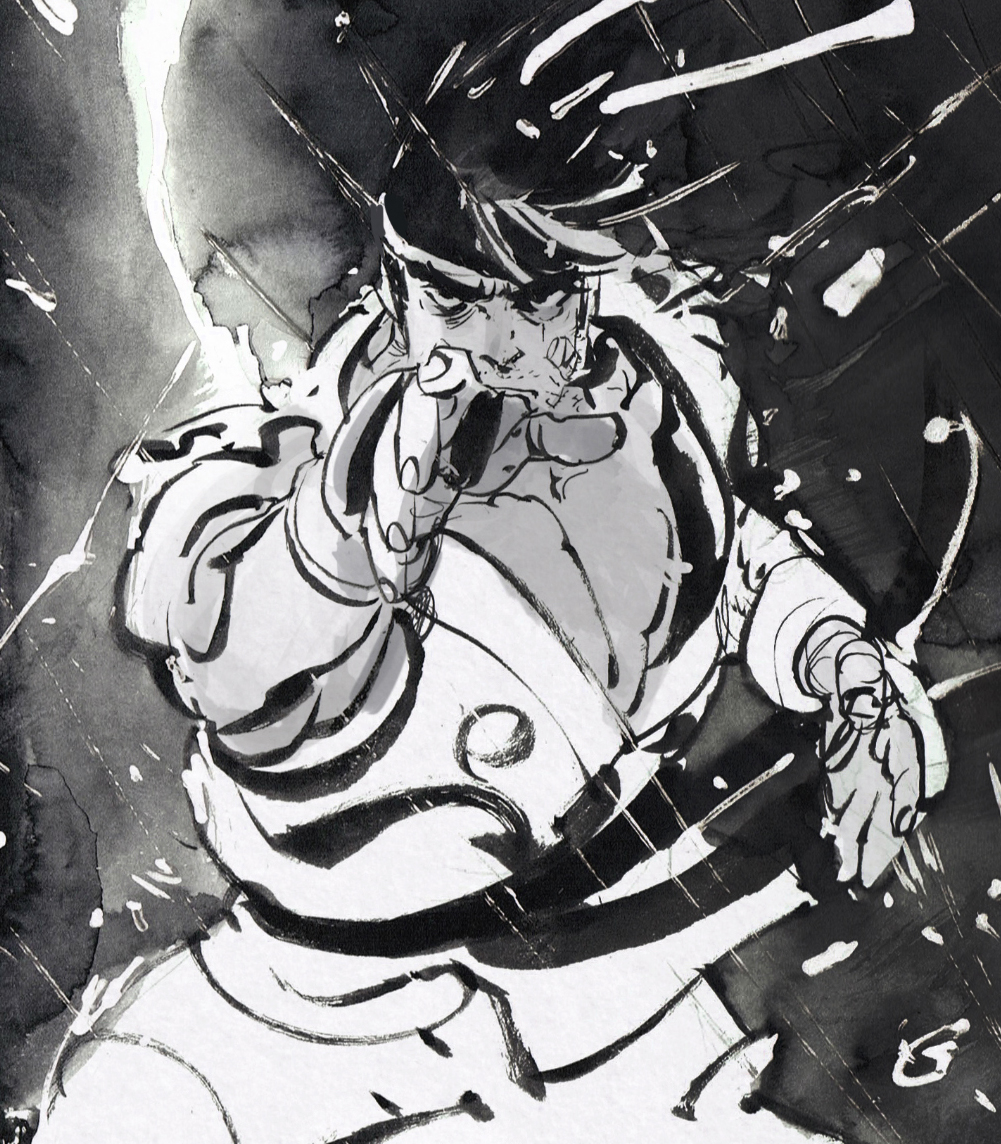 Ryu. 
#streetfighter #capcom #ink 