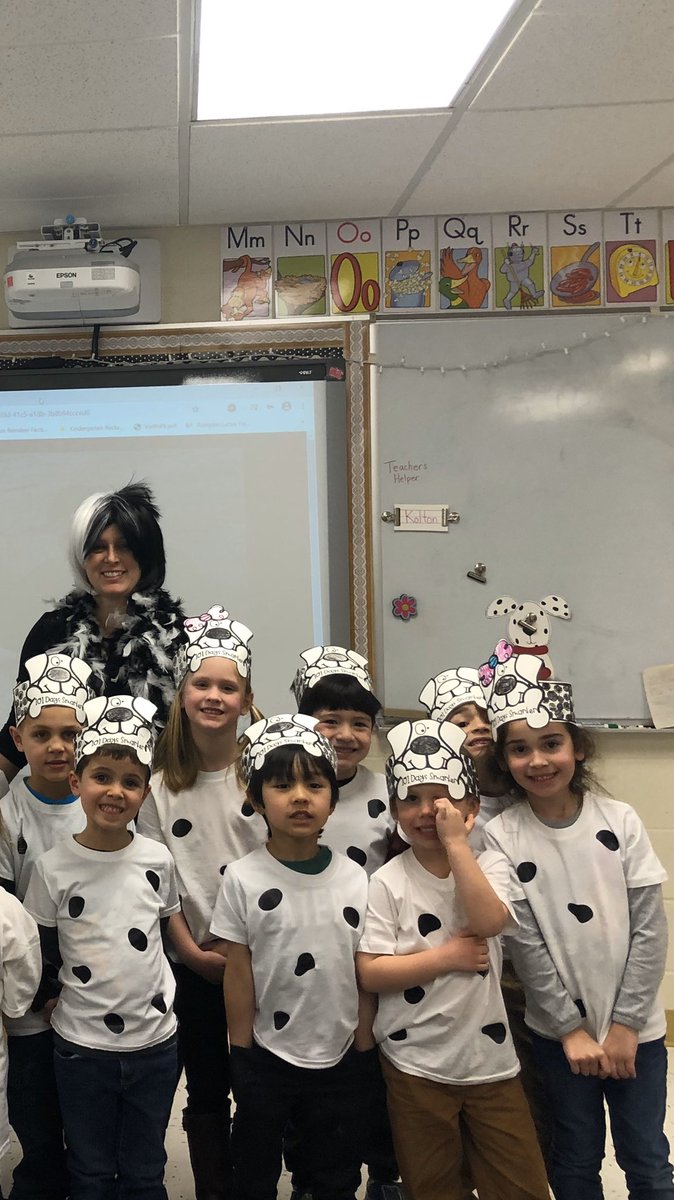 Mrs. Christensen’s class celebrates the hundred first day of school with a 101 Dalmatians themed day!