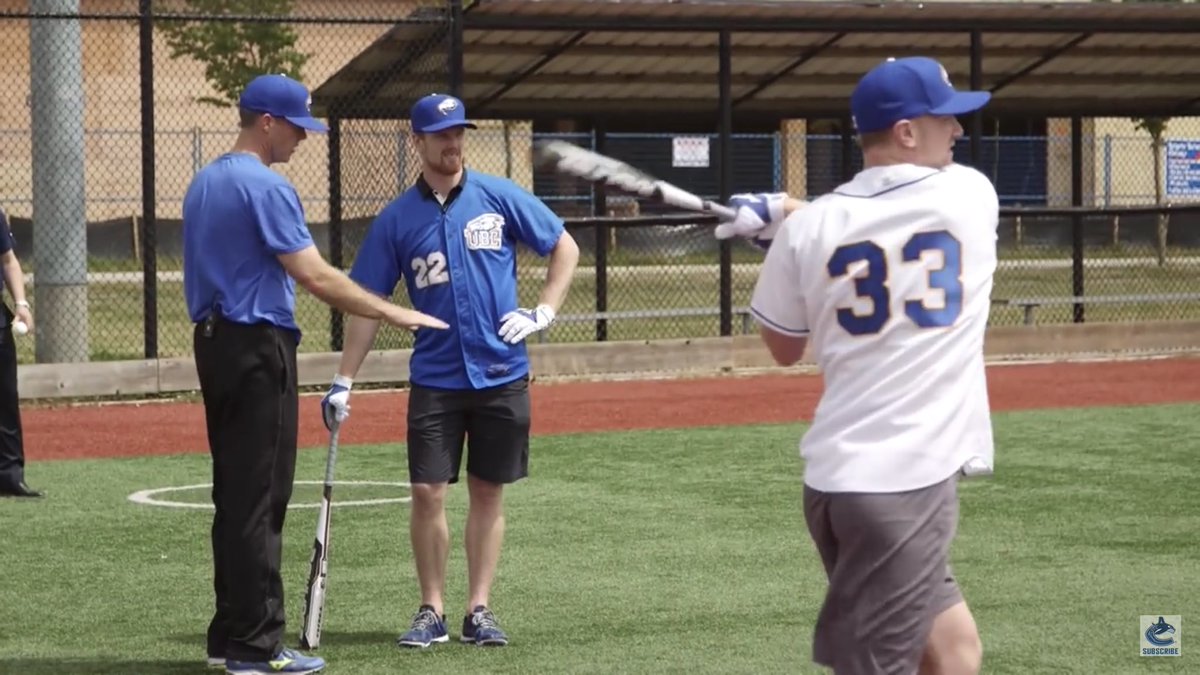 Congratulations to Daniel &amp; Henrik on your amazing career with the <a href="/Canucks/">Vancouver Canucks</a>! 

Maybe you can come out of retirement  to play with <a href="/ubc_baseball/">UBC Baseball</a> or take the field #AtTheNat with us? 

#ThankYouSedins