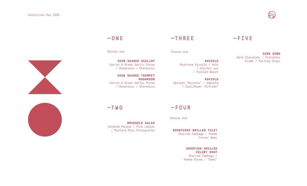 Here’s our prix fixe menu for #ValentinesDay 💖